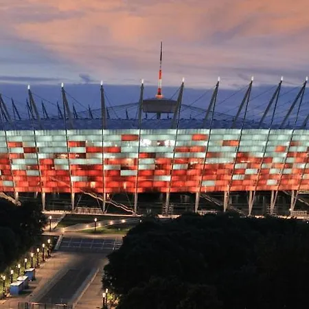 With Park And National Stadion View Private Free Parking Apartment Warsaw